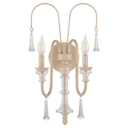 Clasica Two Light Wall Mount Washed Oak