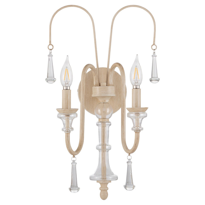 Quorum - 585-2-52 - Two Light Wall Mount - Clasica - Washed Oak