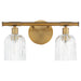 Quorum - 593-2-47 - Two Light Wall Mount - Meriam - Brushed Brass
