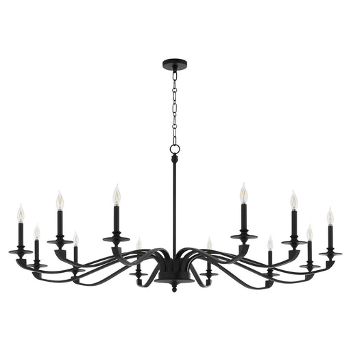 Chantelle 12 Light Chandelier Matte Black