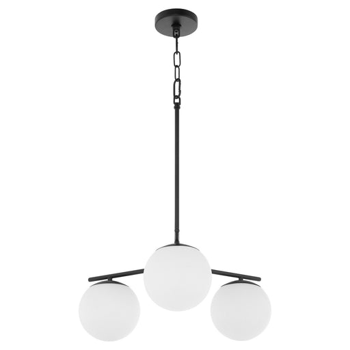 Jasper Three Light Chandelier Matte Black