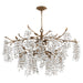 Quorum - 670-8-46 - Eight Light Chandelier - Glicina - Natural Brass