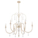 Quorum - 685-6-52 - Six Light Chandelier - Clasica - Washed Oak