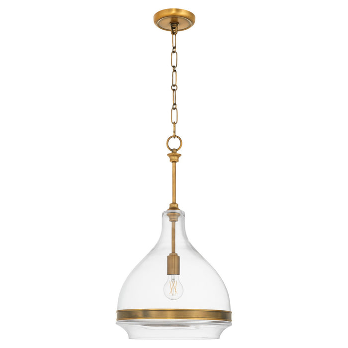 Quorum - 8002-1-47 - One Light Pendant - Tilbrook - Brushed Brass