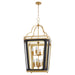 Quorum - 840-8-5947 - Eight Light Pendant - Loire - Matte Black|Brushed Brass