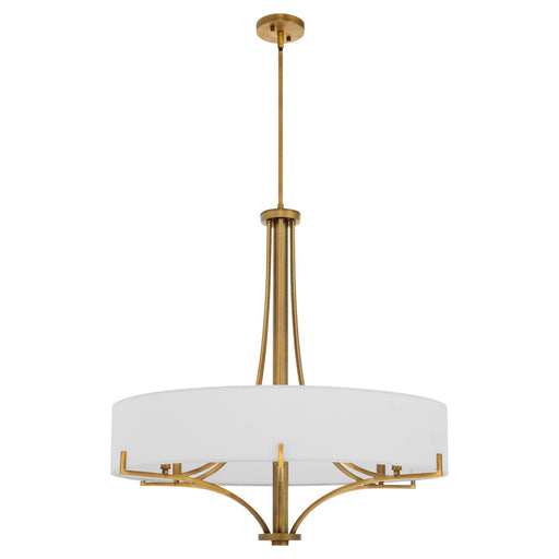 Imperial Six Light Pendant Brushed Brass
