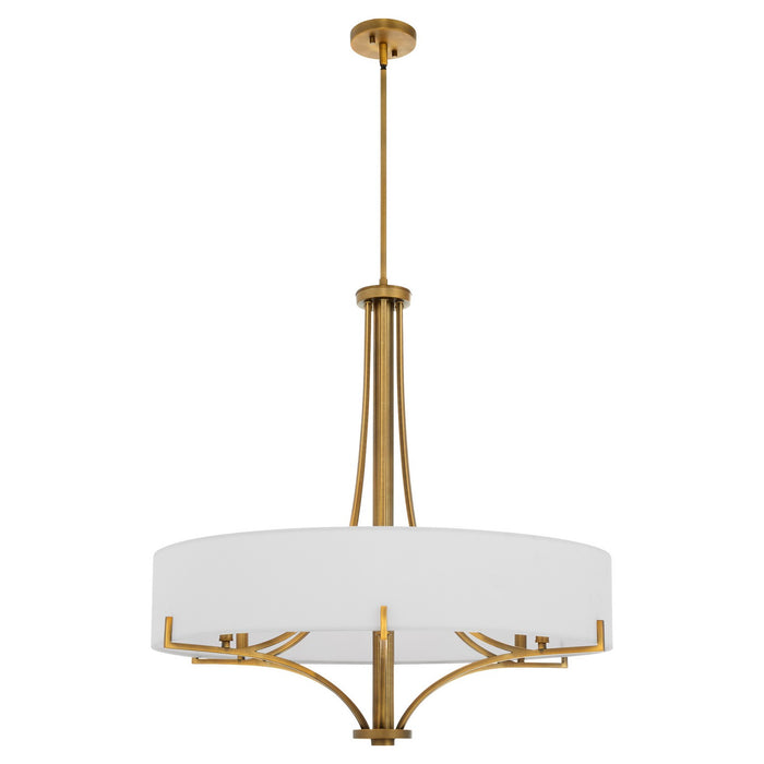 Quorum - 841-6-47 - Six Light Pendant - Imperial - Brushed Brass