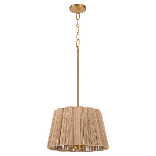 Anton Three Light Pendant Brushed Brass