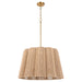 Quorum - 851-6-47 - Six Light Pendant - Anton - Brushed Brass