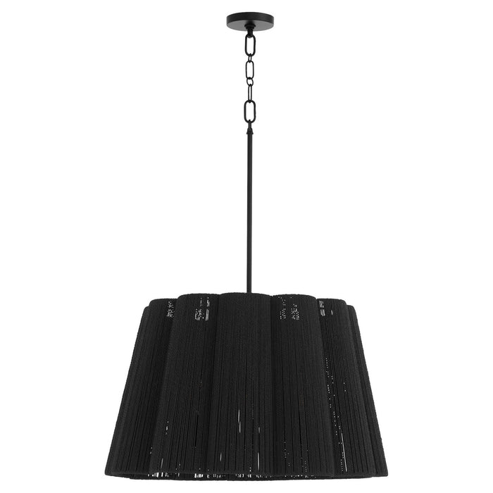 Quorum - 851-6-59 - Six Light Pendant - Anton - Matte Black