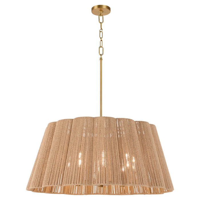 Quorum - 851-8-47 - Eight Light Pendant - Anton - Brushed Brass
