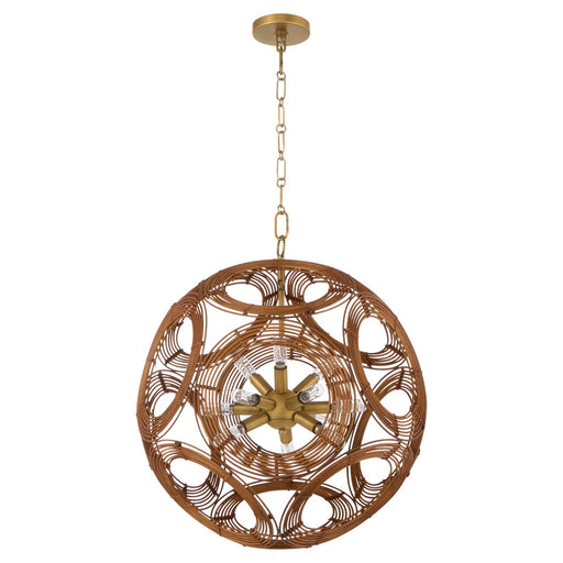 Kalio 12 Light Pendant Brushed Brass