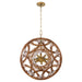 Quorum - 852-22-47 - 12 Light Pendant - Kalio - Brushed Brass