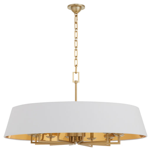 Karnes 12 Light Pendant Aged Brass
