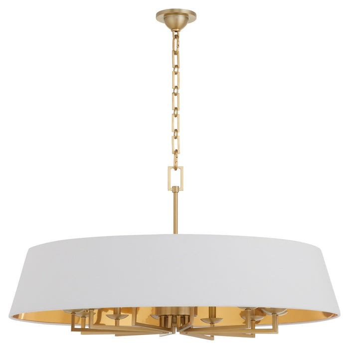 Quorum - 8561-12-80 - 12 Light Pendant - Karnes - Aged Brass