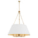 Quorum - 8562-12-80 - 12 Light Pendant - Karnes - Aged Brass