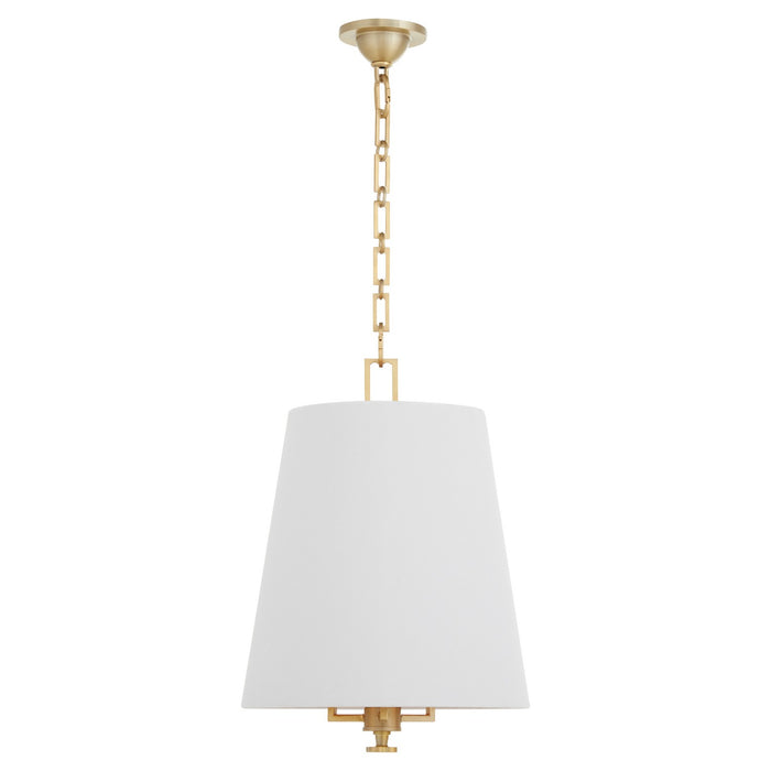 Quorum - 8562-3-80 - Three Light Pendant - Karnes - Aged Brass