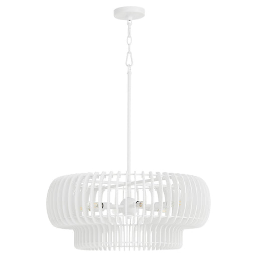 Harrelson Six Light Pendant Studio White