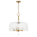 Quorum - 893-5-47 - Five Light Pendant - Meriam - Brushed Brass