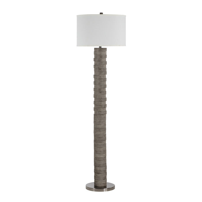 Renwil - LPF3189EV - Floor Lamp - Moringa - Warm Charcoal Grey