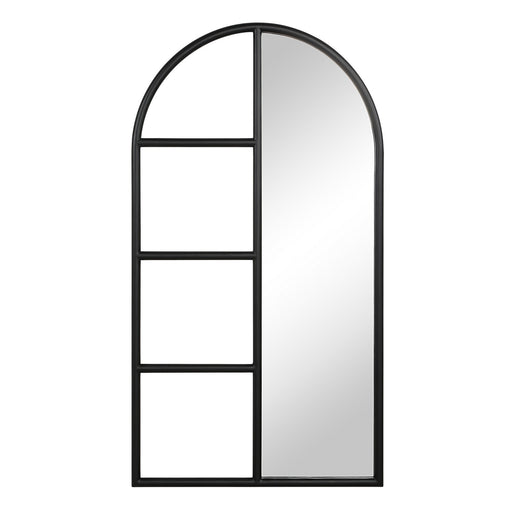 Trellis Mirror Matte Black