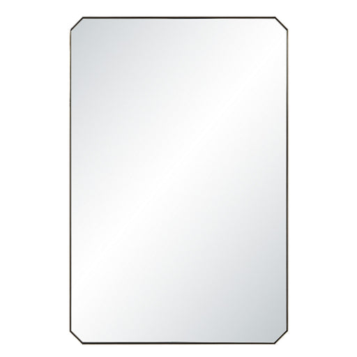 Nate Mirror Plated Dark Antique Brushed Brass