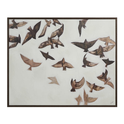 Busan Canvas Art Dark Brown