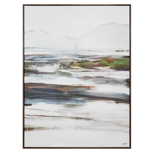 Danae Canvas Art Grey Wood