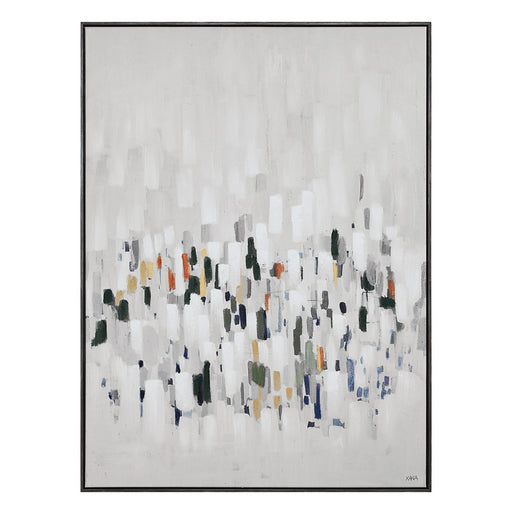 Milla Canvas Art Grey Wood