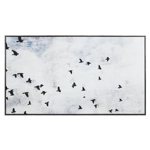 Paz Canvas Art Grey Wood