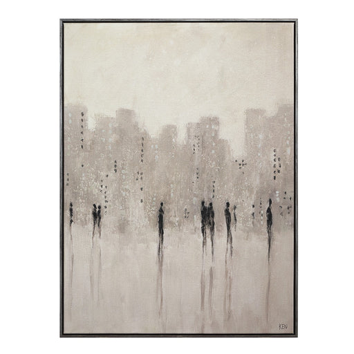 Storia Canvas Art Grey Wood