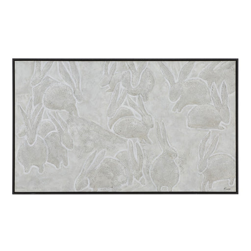 Renwil - OL2231 - Canvas Art - Lacey - Dark Grey