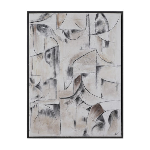 Yann Canvas Art Dark Grey