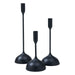 Renwil - CAN182 - Set Of 3 Tapered Candle Holder - Chambers - Matte Black