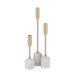 Renwil - CAN183 - Set Of 3 Tapered Candle Holder - Marchesa - Satin Brass