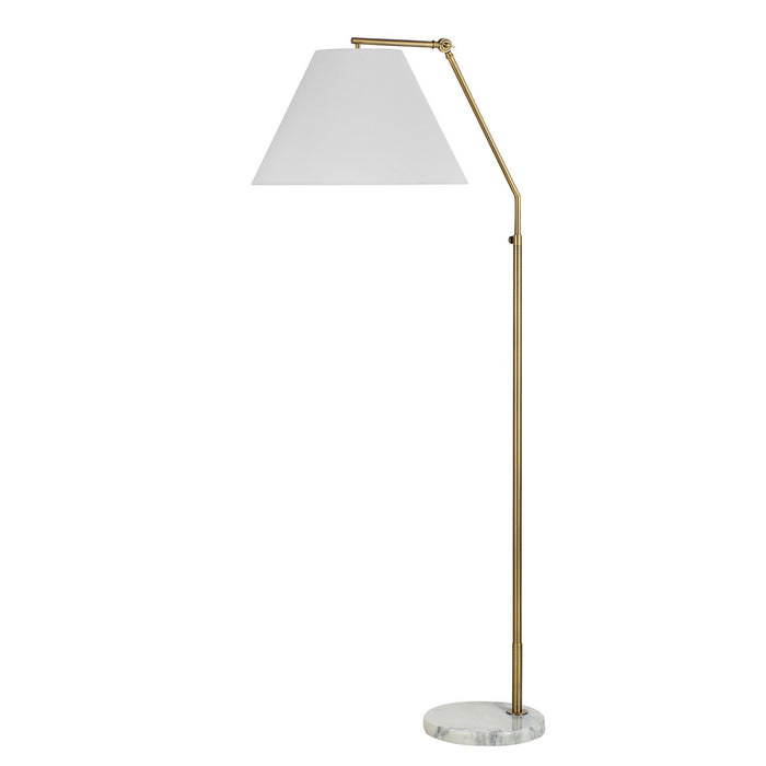 Renwil - LPF3154 - LED Floor Lamp - Claire - Dark Antique Brushed Brass