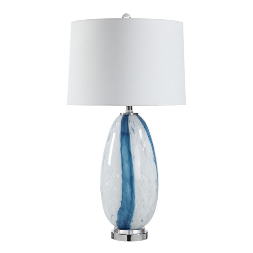 Solis Table Lamp Clear And Blue