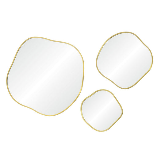Nucleus Mirror Satin Brass
