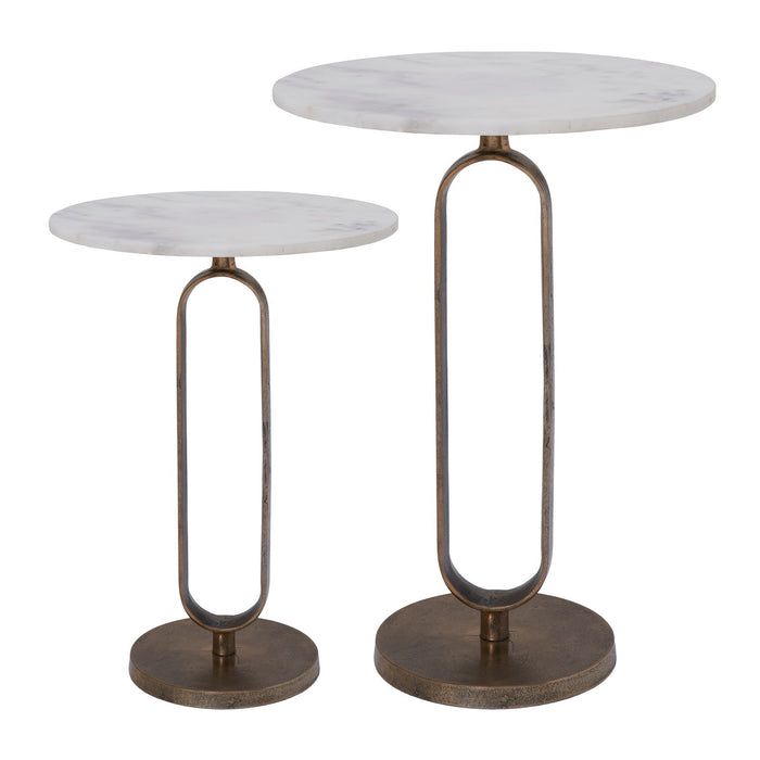 Renwil - TA473 - Side Table - Irene - Antique Brass