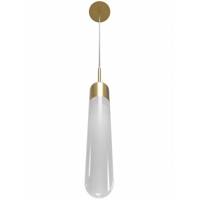 Avenue Lighting - HF7400-AB - One Light Pendant - Tribeca - Aged Brass