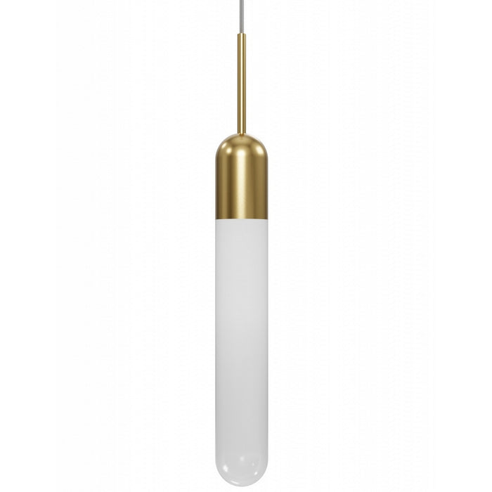 Avenue Lighting - HF7400-AB - One Light Pendant - Tribeca - Aged Brass