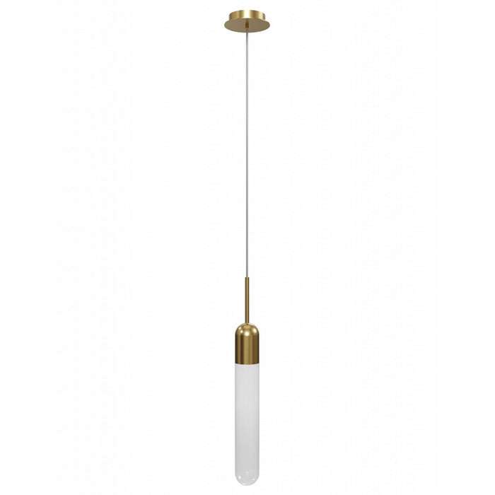 Avenue Lighting - HF7400-AB - One Light Pendant - Tribeca - Aged Brass