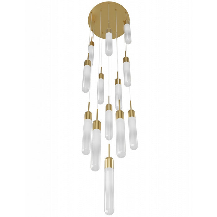 Avenue Lighting - HF7413-AB - 13 Light Pendant - Tribeca - Aged Brass
