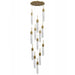 Avenue Lighting - HF7413-AB - 13 Light Pendant - Tribeca - Aged Brass