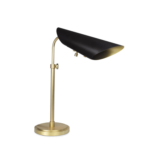 Vest One Light Table Lamp Blackened Brass