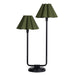 Regina Andrew - 13-1691BB-GRN - Two Light Table Lamp - Polly - Blackened Brass