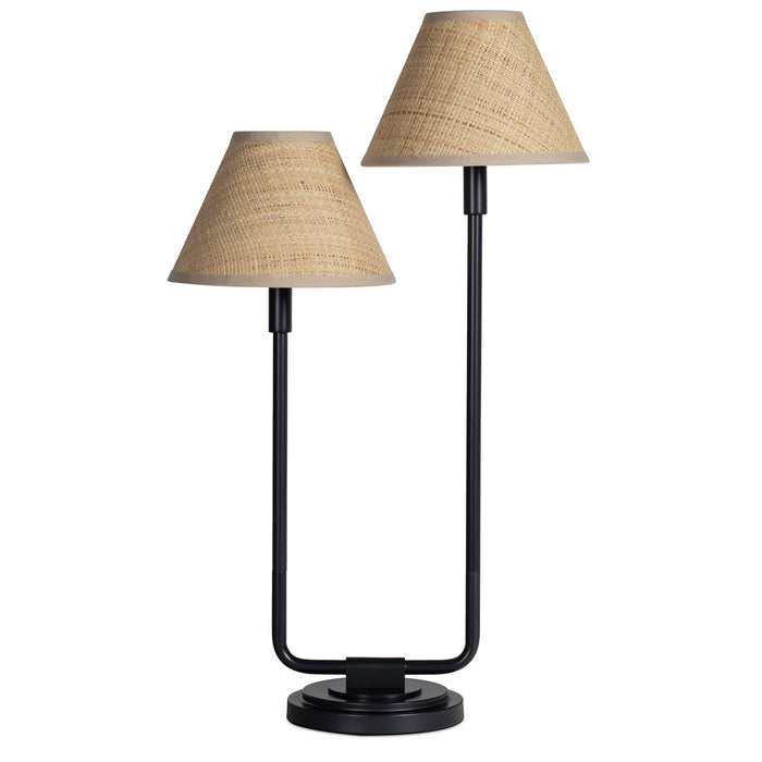 Regina Andrew - 13-1691BB-RAT - Two Light Table Lamp - Polly - Blackened Brass