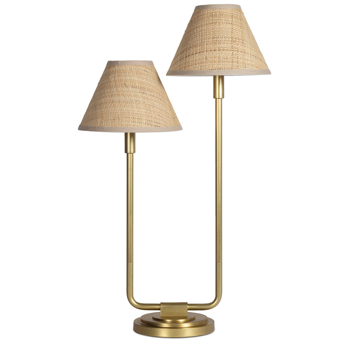 Regina Andrew - 13-1691NB-RAT - Two Light Table Lamp - Polly - Natural Brass