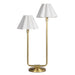 Regina Andrew - 13-1691NB-WT - Two Light Table Lamp - Polly - Natural Brass