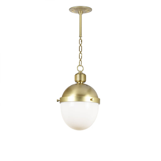 Otis One Light Pendant Natural Brass